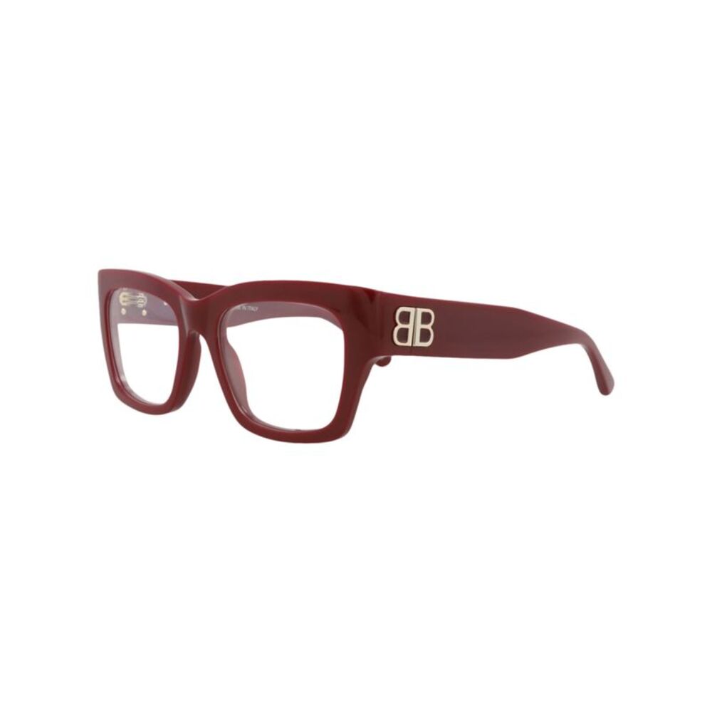 Balenciaga Square-Frame Recycled Acetate Optical Frames Red Womens - Picture 2 of 6
